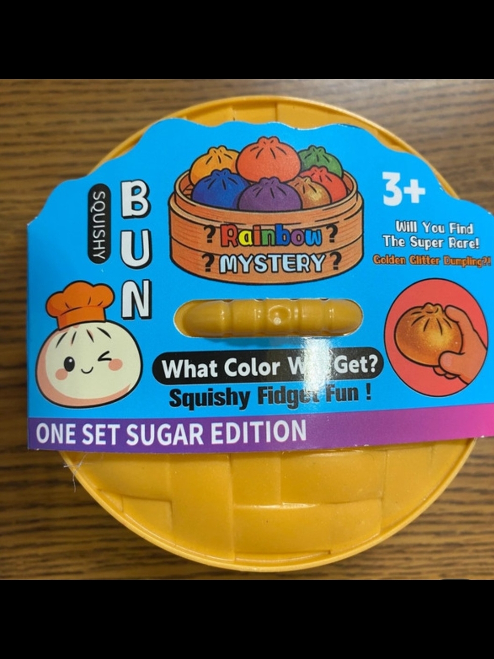 Rainbow Mystery Bun Squishy Fidget Toy – Sugar Edition (3+)